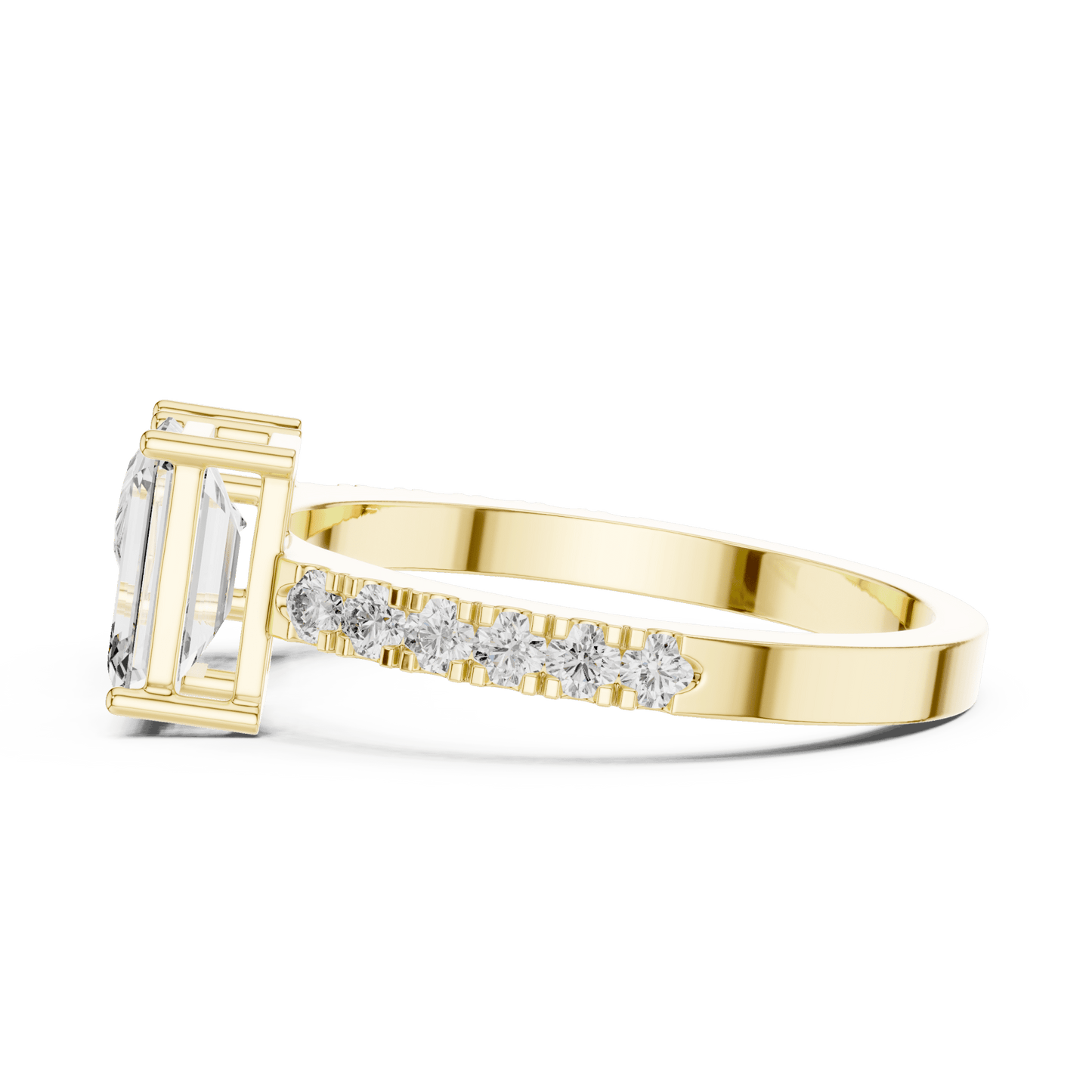 The Toi et Moi Duo Emerald & Pear Lab - Grown Diamond Ring - Suez Diamonds