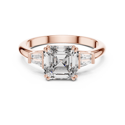 The Trilogy Emerald Lab Grown Diamond Ring - Suez Diamonds