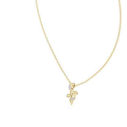 The Tulip Bloom Pendant with Lab-Grown Diamonds - Suez Diamonds