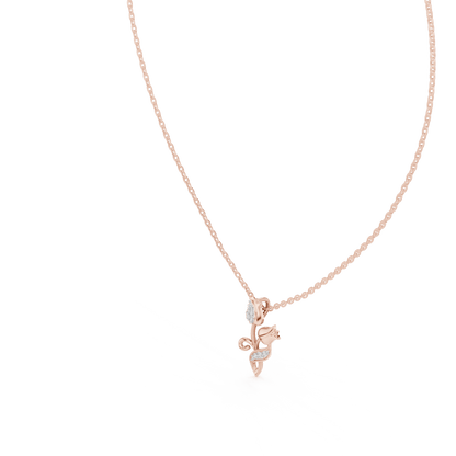 The Tulip Bloom Pendant with Lab-Grown Diamonds - Suez Diamonds