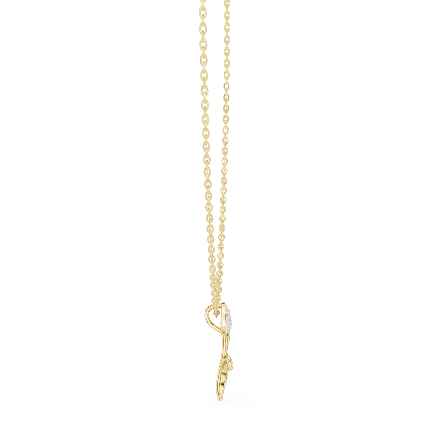 The Tulip Bloom Pendant with Lab-Grown Diamonds - Suez Diamonds