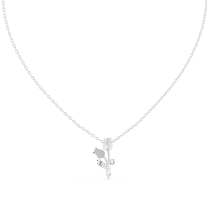 The Tulip Bloom Pendant with Lab-Grown Diamonds - Suez Diamonds